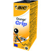 BIC ORANGE GRIP FINE BOÎTE 20 BILLES NOIR