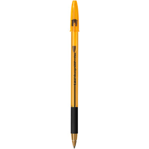 BIC ORANGE GRIP FINE BOÎTE 20 BILLES NOIR