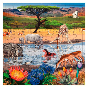 PUZZLE LE POINT D'EAU DE LA SAVANE