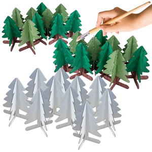 30 SAPINS CARTON A DECORER 11CM