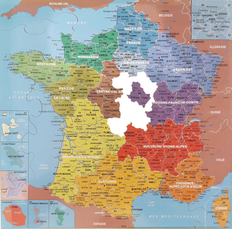 Carte De France Des Departements K Frimaudeau Btoc
