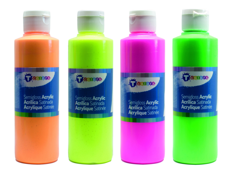 Peinture Acrylique Fluo 250ml X4 K755439 Frimaudeau Btoc